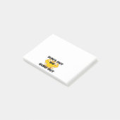 Suns heraus schießt heraus post-it klebezettel (angewinkelt)