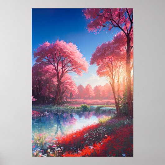 Sun's letzter Kuss auf dem Azure River Poster (Vorne)