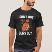 Sun's out bricht Hot Dog Kostüme aus T-Shirt (Vorderseite)