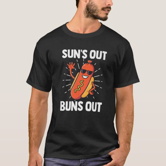 Sun's out bricht Hot Dog Kostüme aus T-Shirt (Vorderseite)