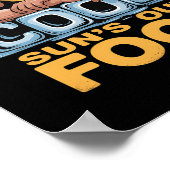 Sun's Out Fool Funny Summer Bodybuilding Spaß Poster (Ecke)