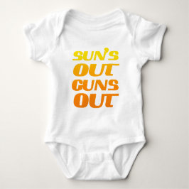 Sun's Out Guns Out Fun Fitness und Fitness Baby Strampler