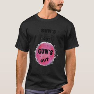 Sun's Out Guns Out Kettlebell Graphic Bodybuildin T-Shirt