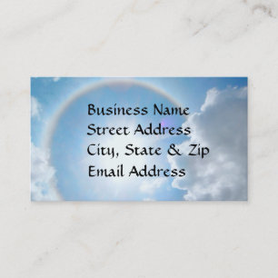 Sun's Rainbow Halo Business Card Visitenkarte