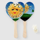 SUNS! SUNSHINE! SUNNY DAY OF GOLF! FÄCHER (Vorne und Hinten)