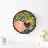 Suns über dem Yardarm Große Wanduhr (Zuhause)