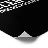 Sunscreen für Fußballmütter und Sarkasmus Poster (Ecke)