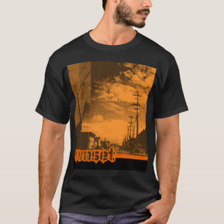 sunset7 - auf Schwarzem T-Shirt