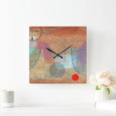 Sunset, 1930 von Paul Klee Quadratische Wanduhr (Zuhause)