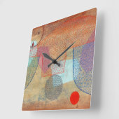 Sunset, 1930 von Paul Klee Quadratische Wanduhr (Winkel)