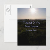 Sunset 1 Postkarte (Vorne/Hinten)