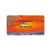 Sunset 2443 Adresse Adressaufkleber (Vorne)