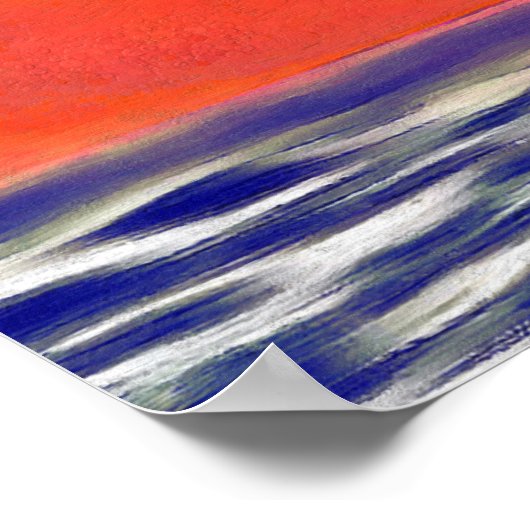 Sunset 2443 Art Print Poster (Ecke)