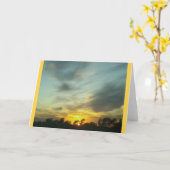 Sunset 4 Grußkarte ... Handy-Foto 2016 Karte (Gelbe Blume)