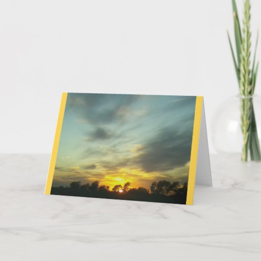 Sunset 4 Grußkarte ... Handy-Foto 2016 Karte (Vorderseite)