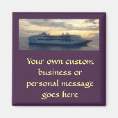 Sunset Abaft Cutom Magnet (Vorne)