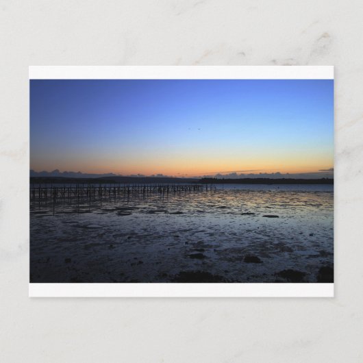 Sunset Abend Hill Postkarte (Vorderseite)