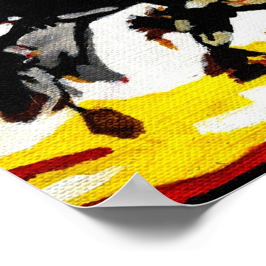 Sunset Abstracted Poster (Ecke)