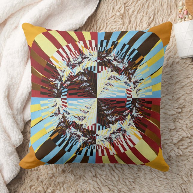 Sunset Abstrakt Art Kissen (Decke)