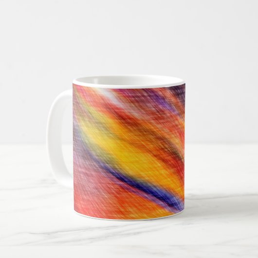 Sunset Abstrakt Coffee Tasse (Vorderseite Links)