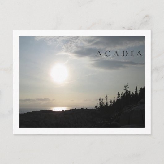 Sunset - Acadia Nationalpark Postkarte (Vorderseite)