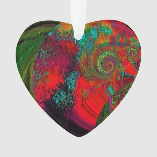 "Sunset" Acrylschmuck Ornament (Vorderseite)