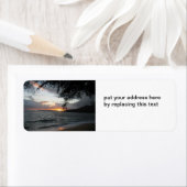 Sunset-Adressetiketten (Insitu)