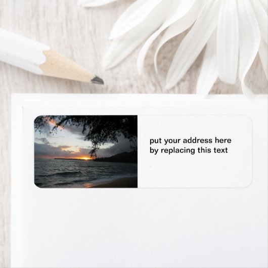 Sunset-Adressetiketten (Insitu)