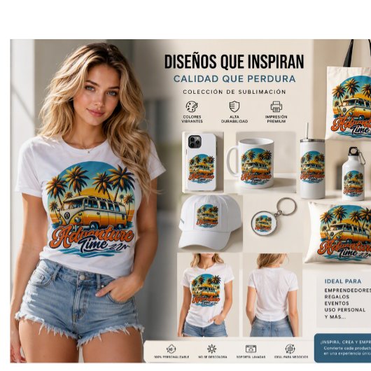 “Sunset Adventure Van” T-Shirt