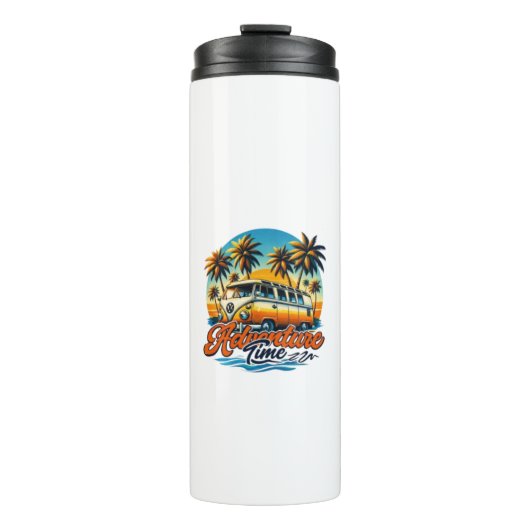 “Sunset Adventure Van” Thermosbecher (Vorderseite)