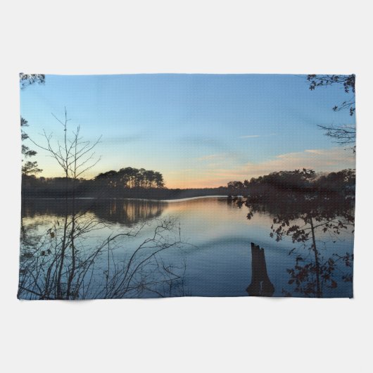 Sunset 'Almost Gone' von Shirley Taylor Geschirrtuch (Horizontal)