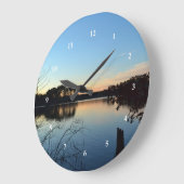Sunset 'Almost Gone' von Shirley Taylor Große Wanduhr (Winkel)