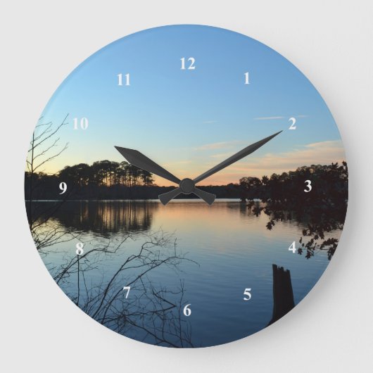 Sunset 'Almost Gone' von Shirley Taylor Große Wanduhr (Vorderseite)