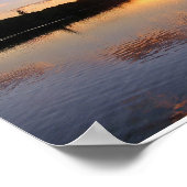 Sunset am Lake St. George, Maine Poster (Ecke)