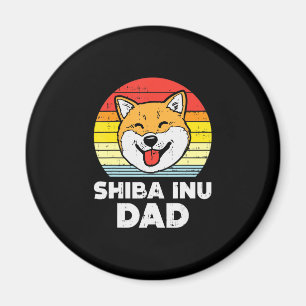 Sunset and akita dog Beautiful Dog Present Magnet