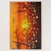 Sunset and Daisies Puzzle (Vertikal)
