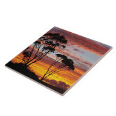Sunset and Gum Tree, Binalong Bay, Bay of Fires, Fliese (Seite)