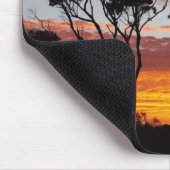 Sunset and Gum Tree, Binalong Bay, Bay of Fires, Mousepad (Ecke)