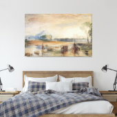Sunset and Moonrise Leinwanddruck (Insitu (Schlafzimmer))