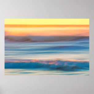 Sunset and Ocean Cape Disappoinment State Park Poster
