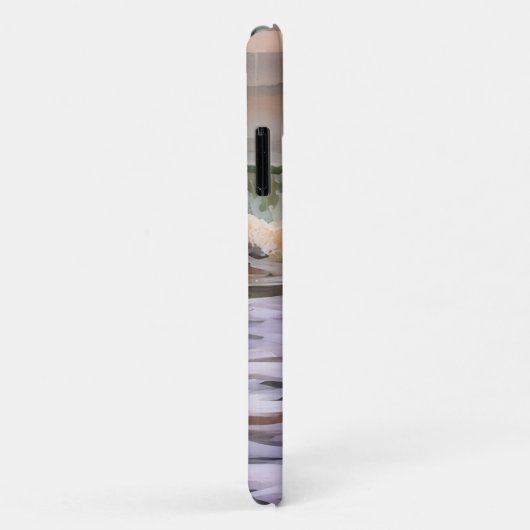 Sunset and Ocean Waves Art Phone Case (Hinten/Rechts)