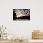 Sunset and Snowy Field Poster (Küche)
