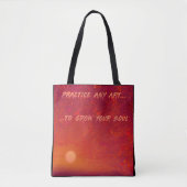 Sunset and Starry Night Tote Bag Tasche (Vorderseite)