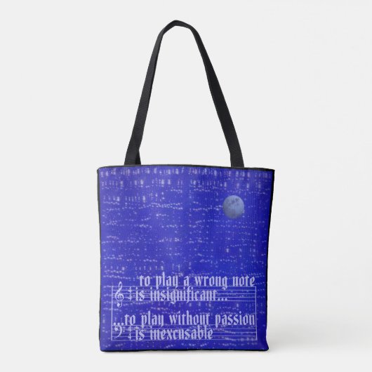 Sunset and Starry Night Tote Bag Tasche (Rückseite)