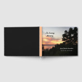 Sunset and Tree Funerary Guest Book Gästebuch (Voll)