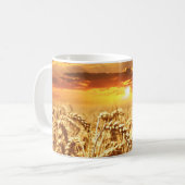 Sunset and Wheat Field Kaffeetasse (Vorderseite Links)