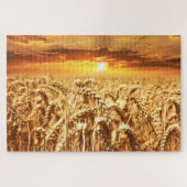 Sunset and Wheat Field Puzzle (Horizontal)