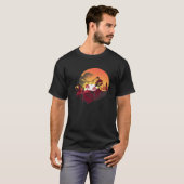 Sunset Animal Outdoor Forest Animal Howling Wolf N T-Shirt (Vorne ganz)
