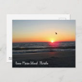 Sunset Anna Maria Island Florida Postkarte (Vorne/Hinten)