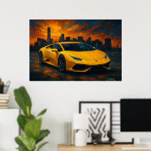 Sunset Apex Auto Poster (Heimbüro)